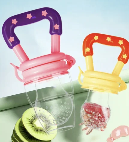 chupete alimentador con frutas para bebes amarillo talle m