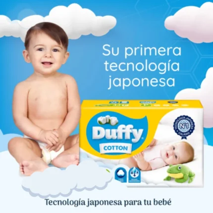 Pañal duffy cotton para bebes talle G con cintura x28