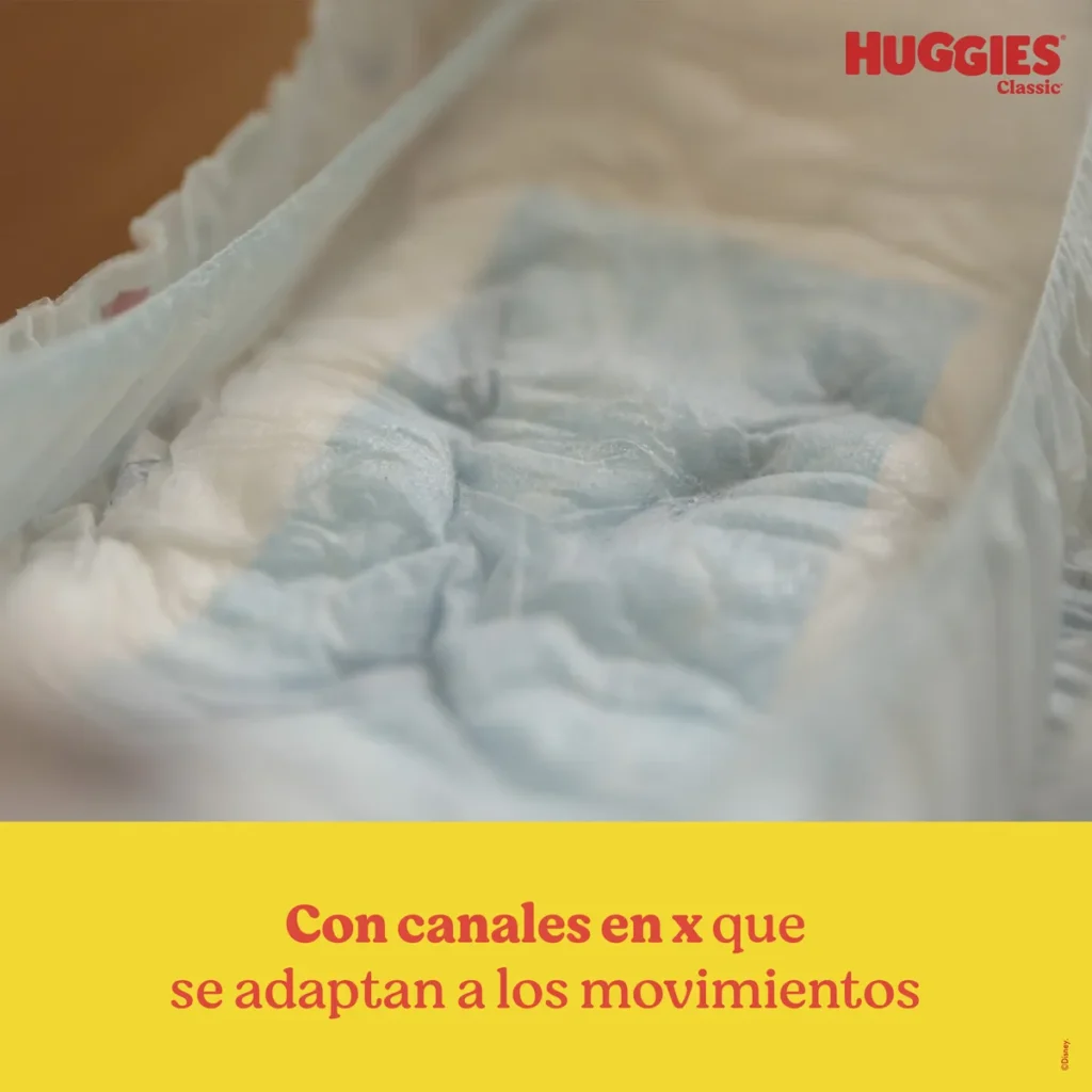 Pañal huggies classic triple proteccion talle m x68