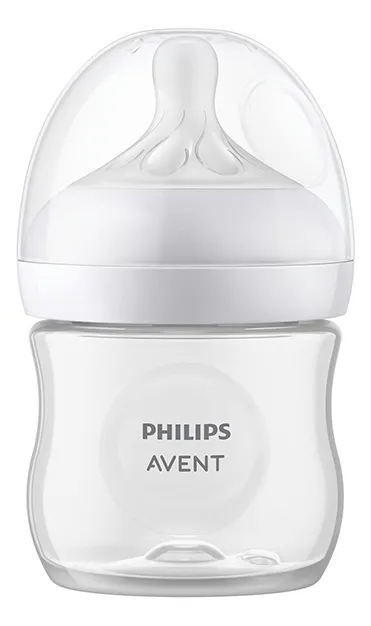 mamadera avent philips natural response 125ml de 0 a 6 meses color blanco
