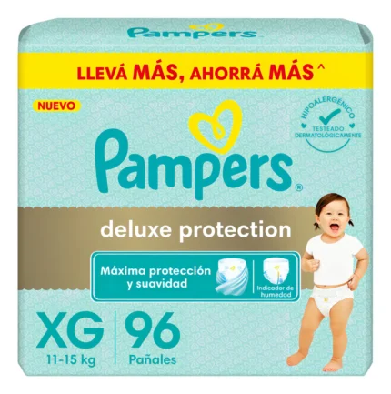 Pañal pampers deluxe protection xxg x72